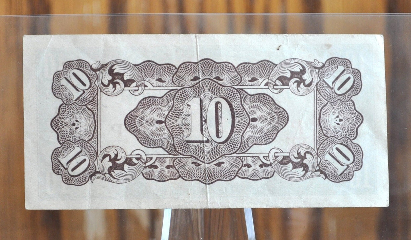 WWII Era Japanese Government 1, 5 and 10 Peso Paper Banknotes Occupied Philippines -The Japanese Government One Peso Ten Peso Five Peso 1943