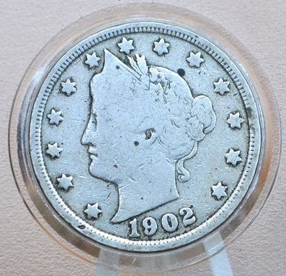 1902 Liberty Head Nickel - V Nickel - Choose by Grade / Condition - Liberty Nickel - 1902 V Nickel - 1902 Nickel