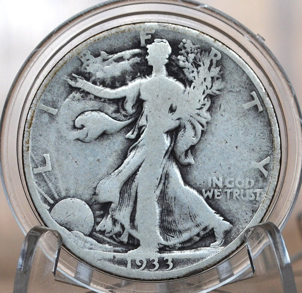 1933-S Walking Liberty Silver Half Dollar - Choose by Grade / Condition - San Francisco Mint - 1933S 1933 S Half Dollar - WLH 1933 S