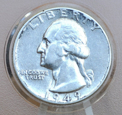 1949 Washington Silver Quarter - Choose by Grade - Philadelphia Mint -1949 Quarter- 1949 P Washington - 1949 P Quarter - 1949 Silver Quarter