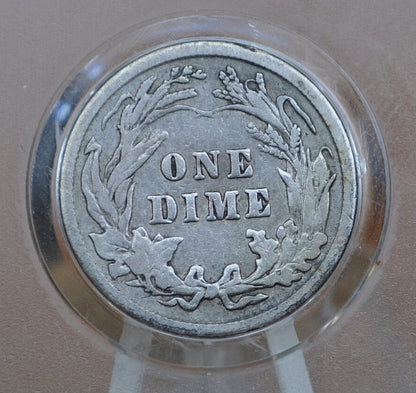 1914 Barber Silver Dime - G-VG (Good-Very Good) Grade - Philadelphia / Denver Mints - 1914 P Barber Dime Liberty Head Dime 1914 P&D