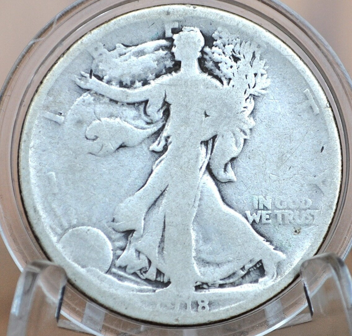 1918 PDS 1918 Walking Liberty Half Dollar PDS - Choose by Mint & Grade -1918 P Half Dollar, 1918 D Half Dollar, 1918 S Half Dollar -1918 WLH