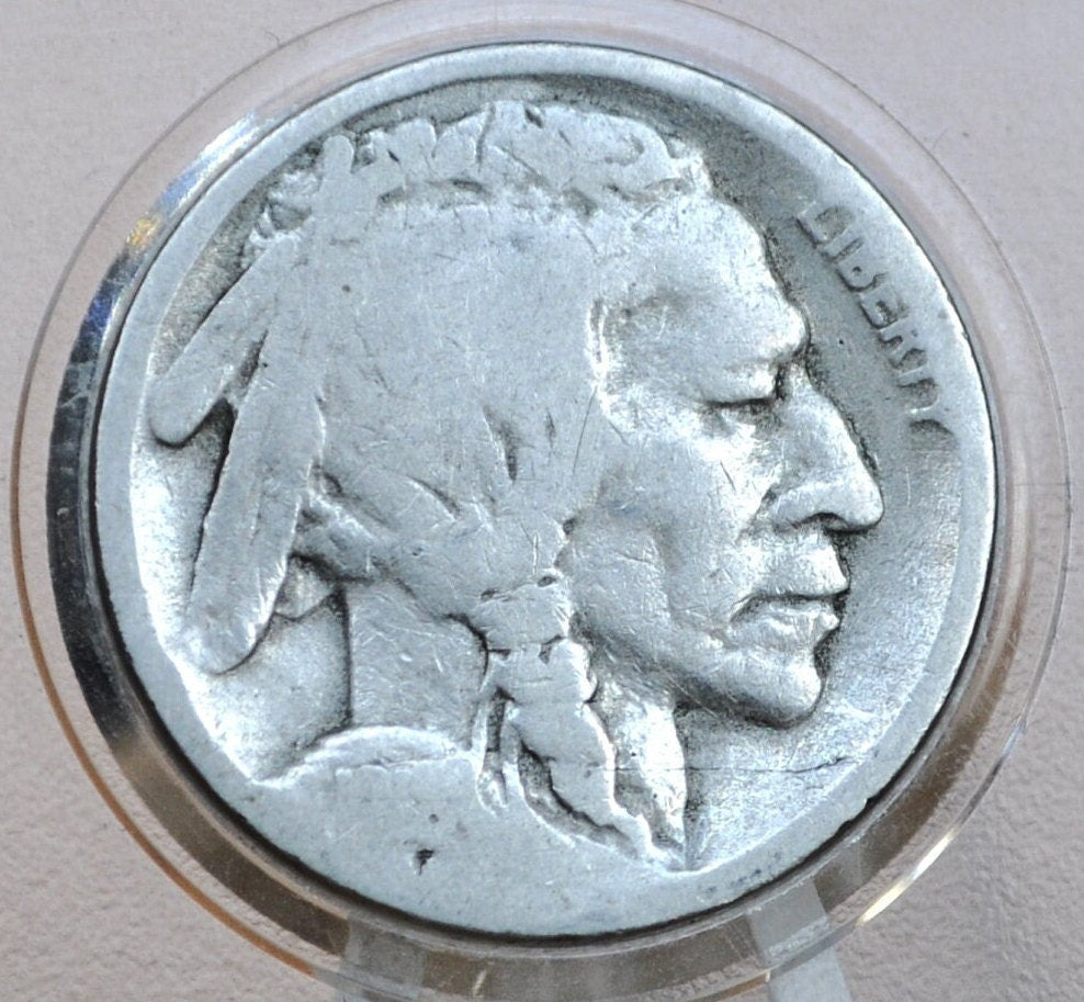 1918-S Buffalo Nickel - VG (Very Good) Grade / Condition - San Francisco Mint - Indian Head Nickel 1918S - Rare Date