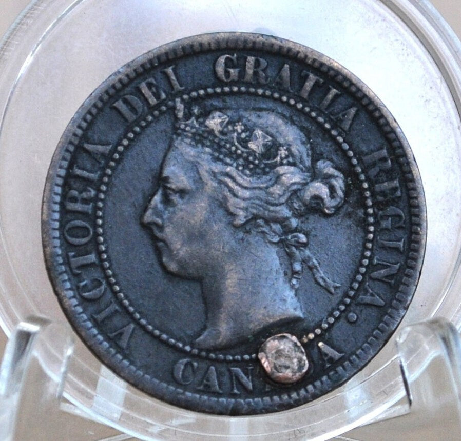 1899 Canadian One Cent - XF (Extremely Fine) Condition - Queen Victoria - One Cent Canada 1899 Large Cent - 1899 One Cent