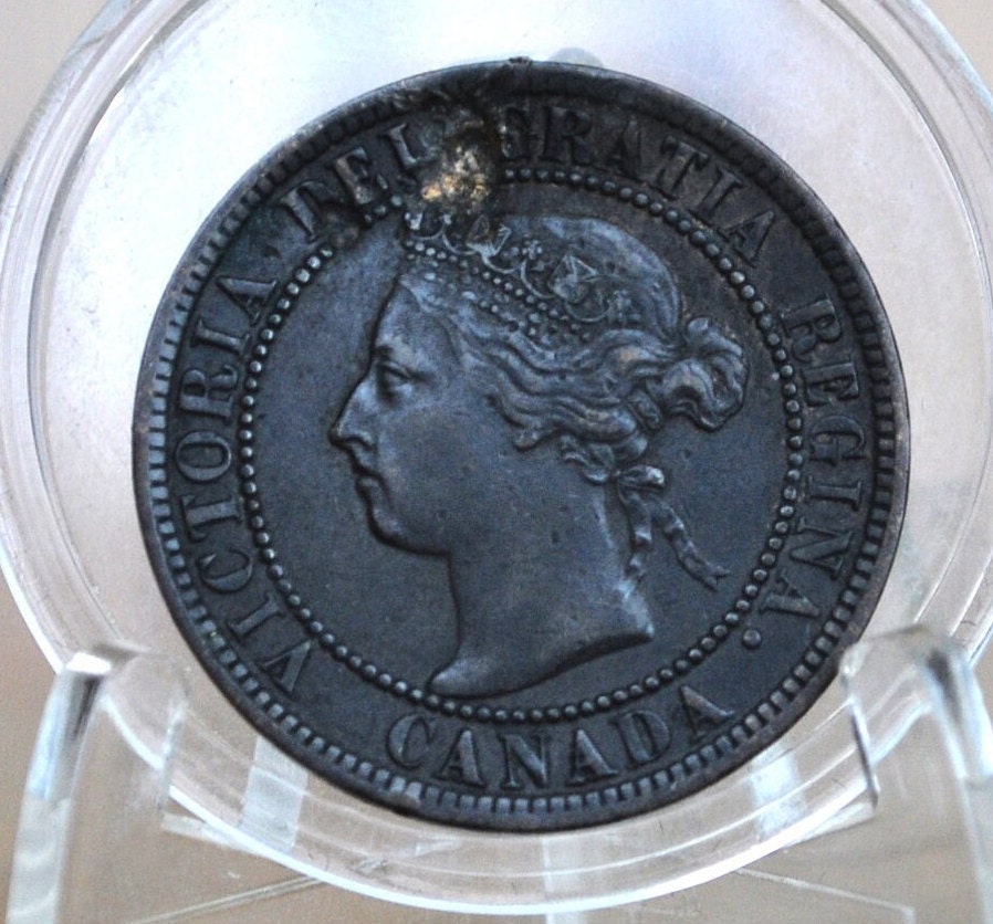 1900 Canadian One Cent - Choose by Grade - Queen Victoria - One Cent Canada 1900 H Large Cent - 1900 One Cent / 1900 H