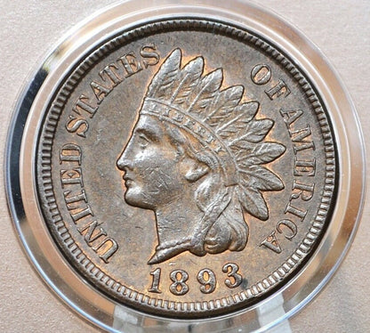 1893 Indian Head Penny - G-VG (Good to Very Good) Grade / Condition - Indian Head Cent 1893