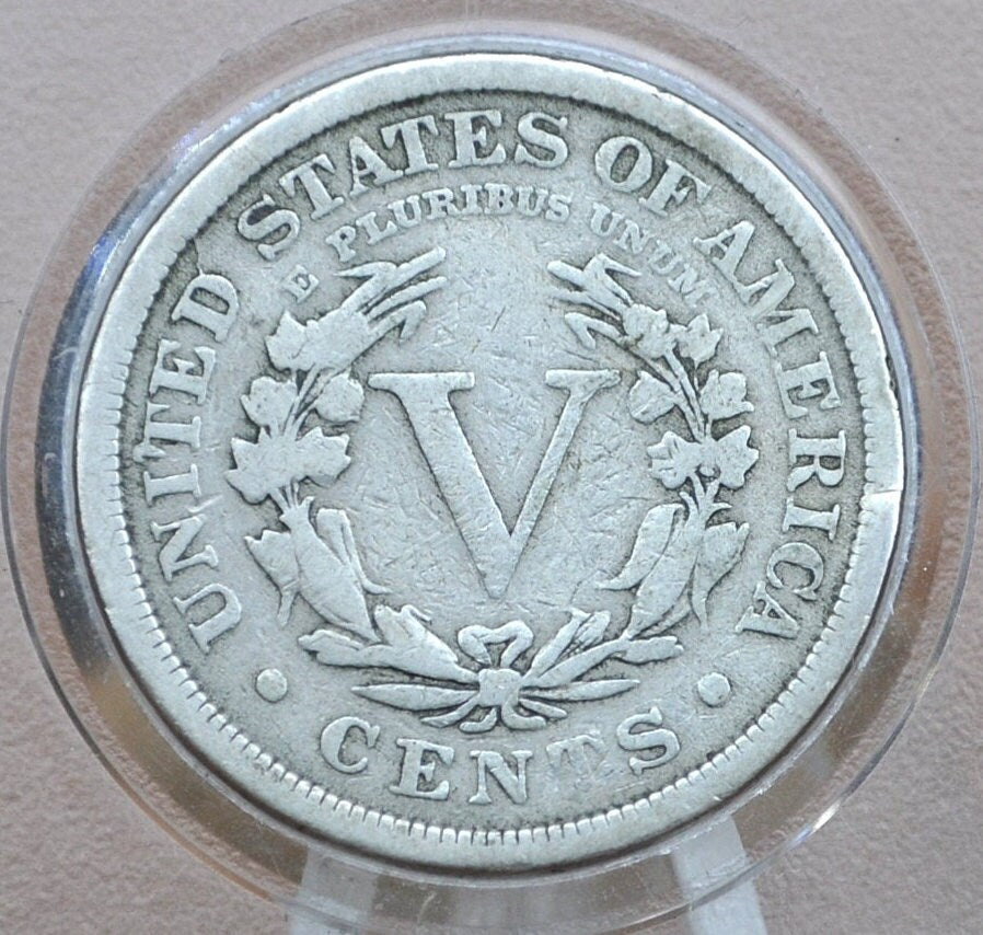 1888 Liberty Head Nickel - Choose by Grade - Key Date - 1888 V Nickel - Philadelphia Mint - 1888 Nickel - Rarer V Nickel Date