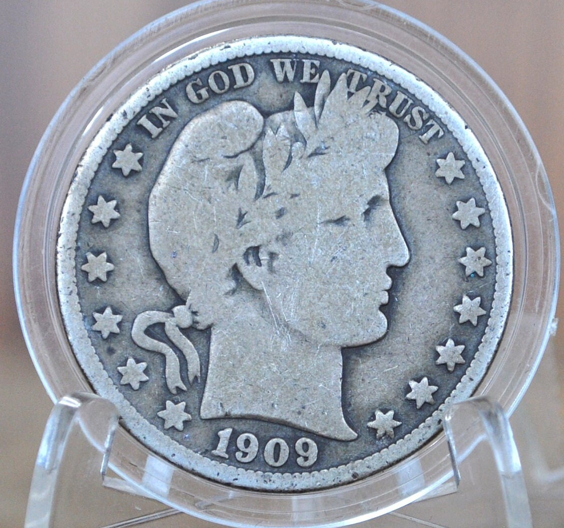 1909 Barber Silver Half Dollars, P,O,S Mints - Choose by Mint & Grade / Condition - 1909O Half Dollar 1909 S Barber 50 Cent Coin 1909