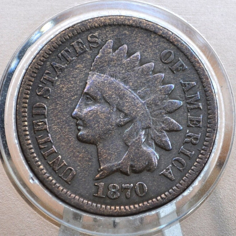 1870 Indian Head Penny - Key Date Indian Head - Choose by Grade - 1870 US 1 Cent 1870 Indian Head Cent 1870