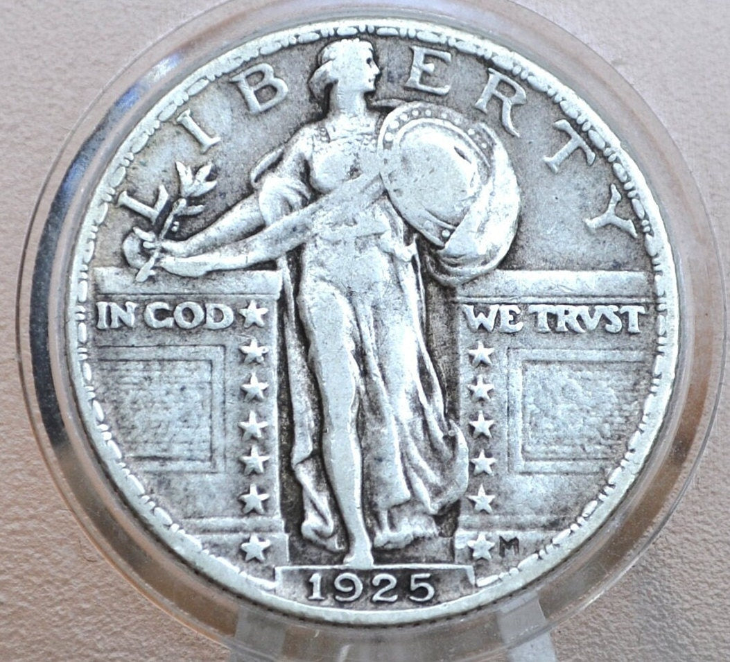 1925 Standing Liberty Silver Quarter - Choose by Grade / Condition - Silver Coin 1925 Liberty Quarter 1925 P