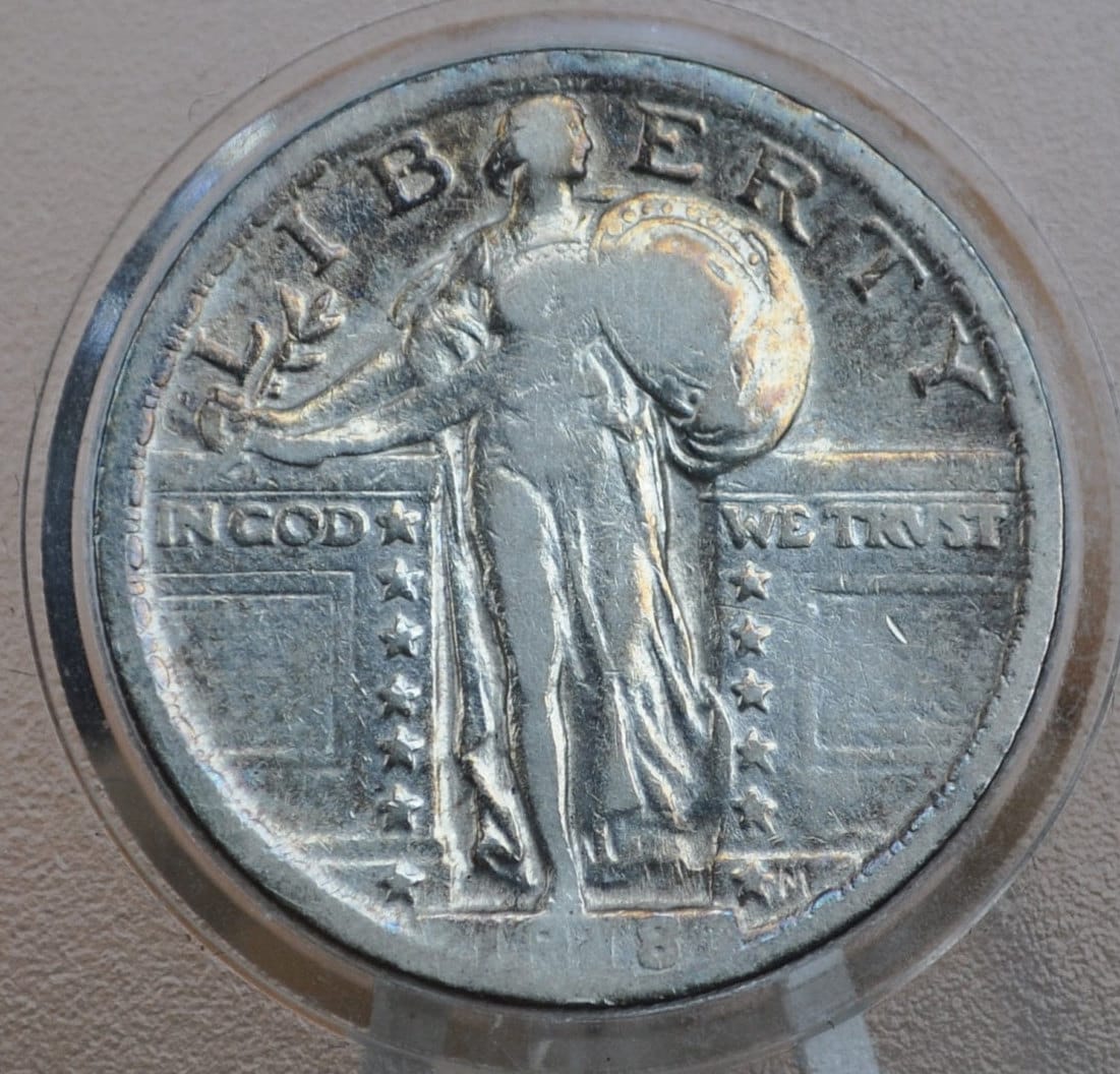 1918 Standing Liberty Quarter - VF (Very Fine) Condition