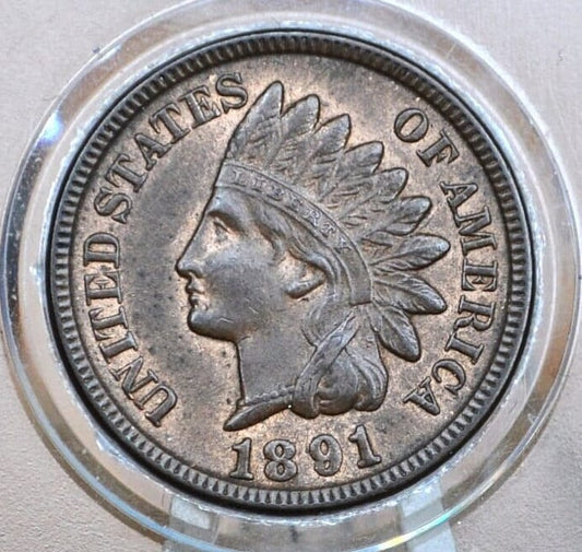 1891 Indian Head Penny - Choose by Grade / Condition - Indian Head Cent 1891 - 1891 US One Cent - Higher Grades
