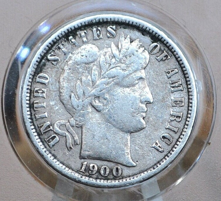 1900-S Barber Dime - Choose by Grade / Condition - San Francisco Mint - 1900-S Barber Dime - Silver Dime