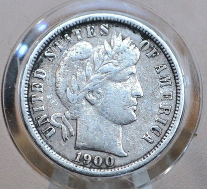 1900-S Barber Dime - Choose by Grade / Condition - San Francisco Mint - 1900-S Barber Dime - Silver Dime