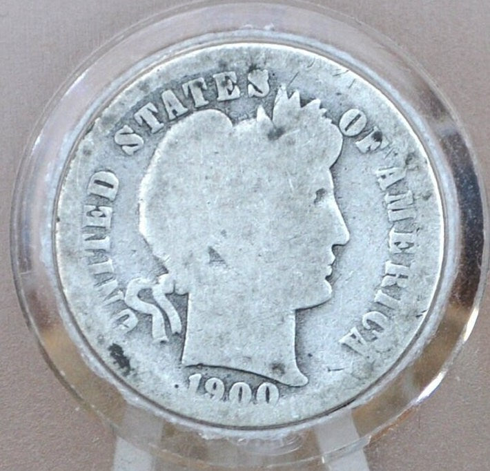1900-S Barber Dime - Choose by Grade / Condition - San Francisco Mint - 1900-S Barber Dime - Silver Dime