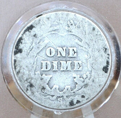 1900-S Barber Dime - Choose by Grade / Condition - San Francisco Mint - 1900-S Barber Dime - Silver Dime