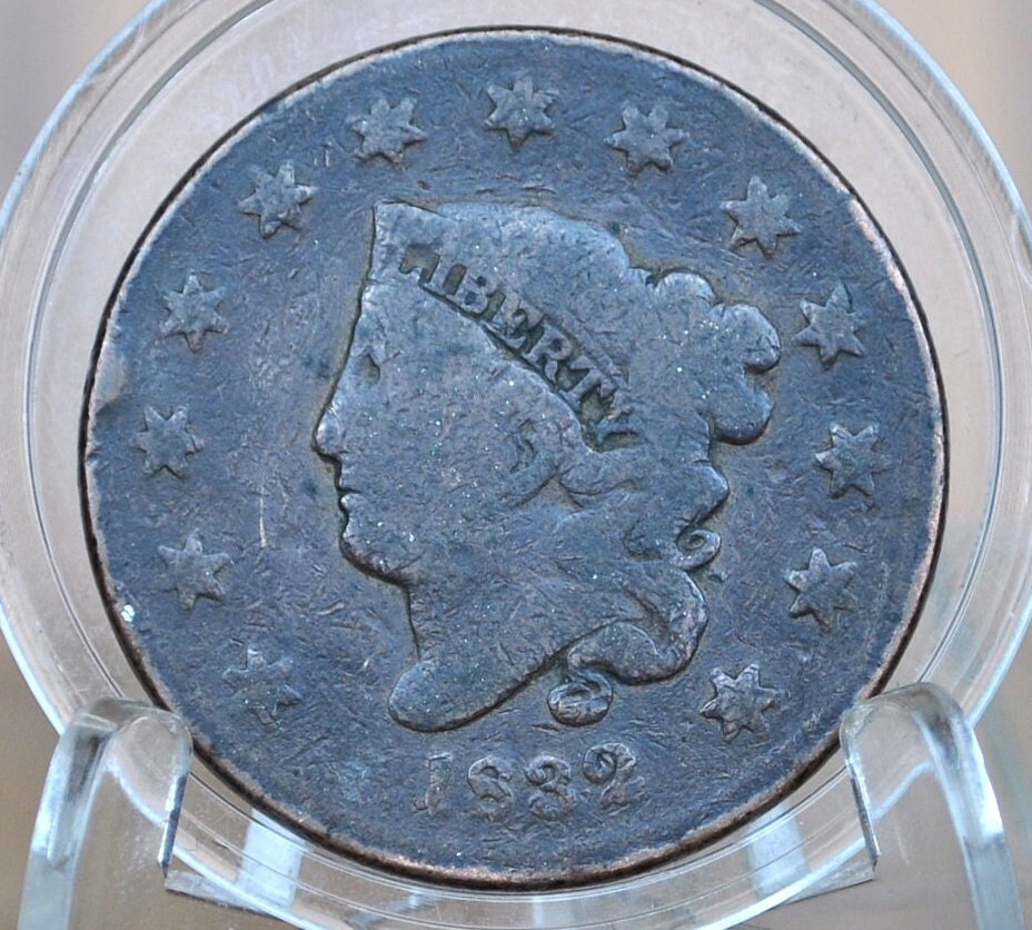 1832 Matron Head Large Cent - Choose by Grade / Coin - 1832 Liberty Head Cent - 1832 US One Cent - Matron Head 1816 to 1835