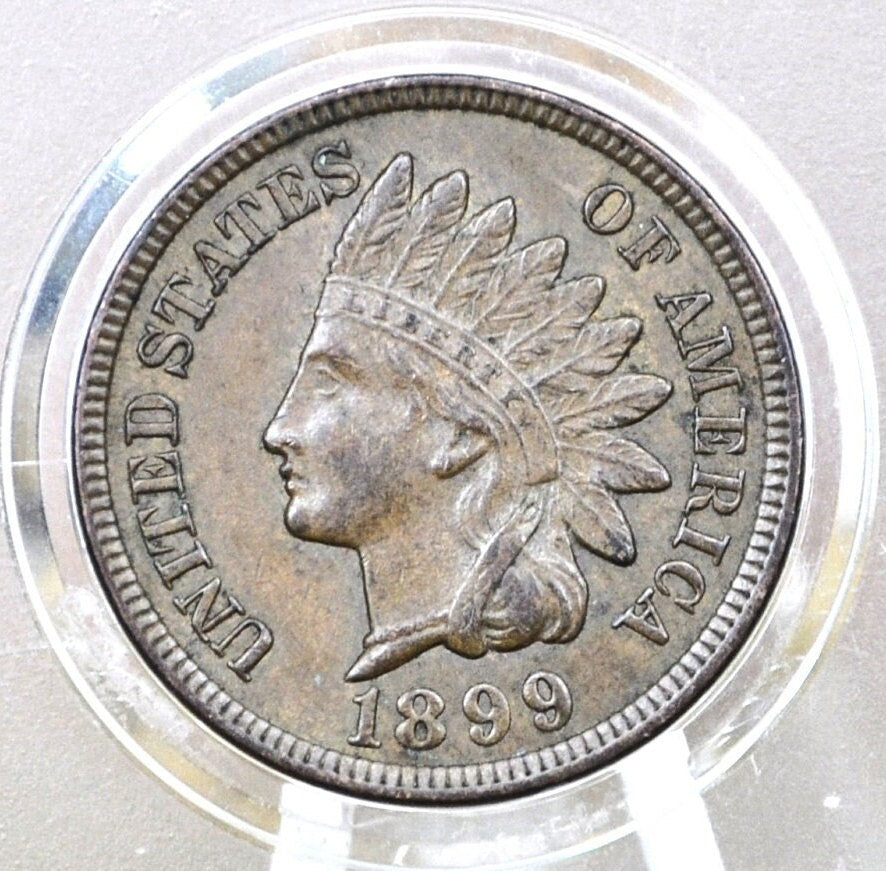 1899 Indian Head Penny - VF-XF (Very Fine to Extremely Fine) Grade / Condition - Indian Head Cent 1899
