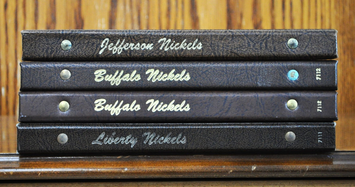 Dansco Nickel Albums, Liberty Head, Buffalo, Jefferson - Multiple Types! No. 7112 Buffalo Nickels Dansco 7111 Liberty, 7113 Jefferson