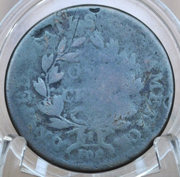 1802 Draped Bust Large Cent, With Stems - AG/G Details, Clear Date and better Obverse Detail - US Large Cent 1802 One Cent US Affordable