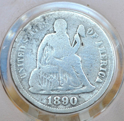 1890 Seated Liberty Dime - Choose by Grade & Mint - 1890 S Silver Dime / 1890-P US Dime
