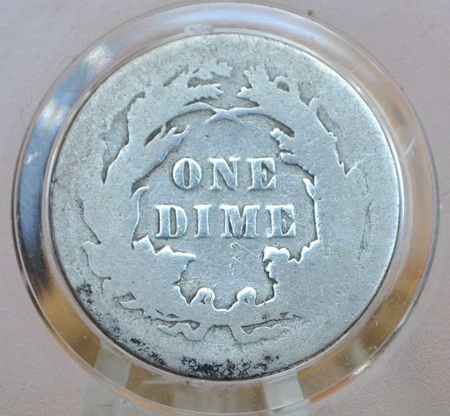 1890 Seated Liberty Dime - G (Good) - Philadelphia Mint - 1890 Silver Dime / 1890-P US Dime