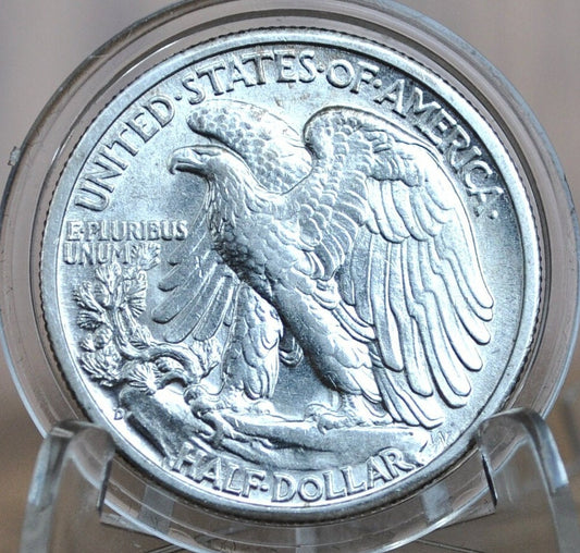 1945-D Walking Liberty Silver Half Dollar - Choose By Grade - Denver Mint - 1945D, 1945 D Wlh