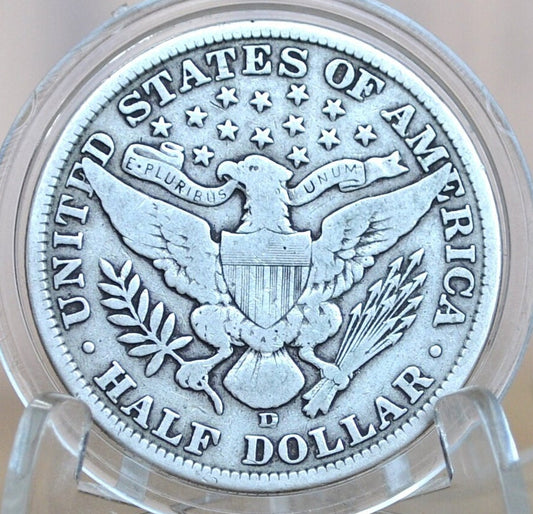 1908 Barber Half Dollars, P,D,O,S Mints - Choose by Mint & Grade / Condition - 1908O Barber Silver Half Dollar 1908D Half Dollar 1908S