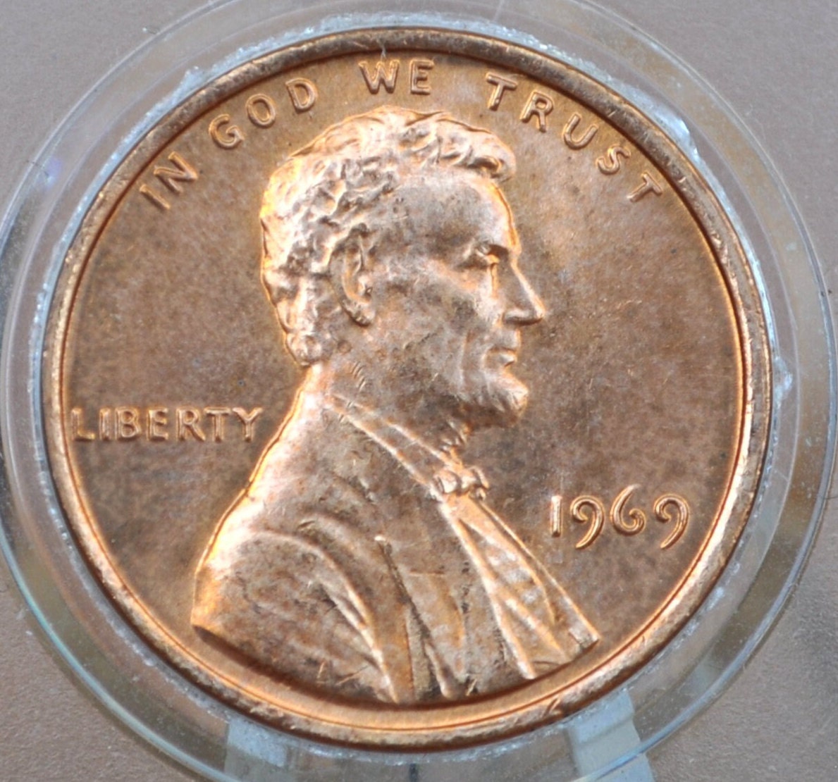 1969-S Memorial Penny - Gem BU (Uncirculated) Grade / Condition - Collectible Coin - San Francisco Mint - Lincoln Cent 1969 S US One Cent