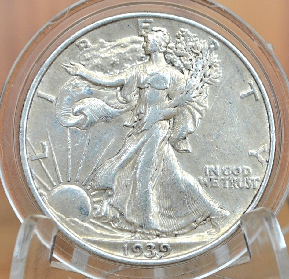 1939 Walking Liberty Silver Half Dollar - Choose by Grade - Philadelphia Mint - 1939-P Half Dollar / 1939 P Half Dollar / 1939 WLH