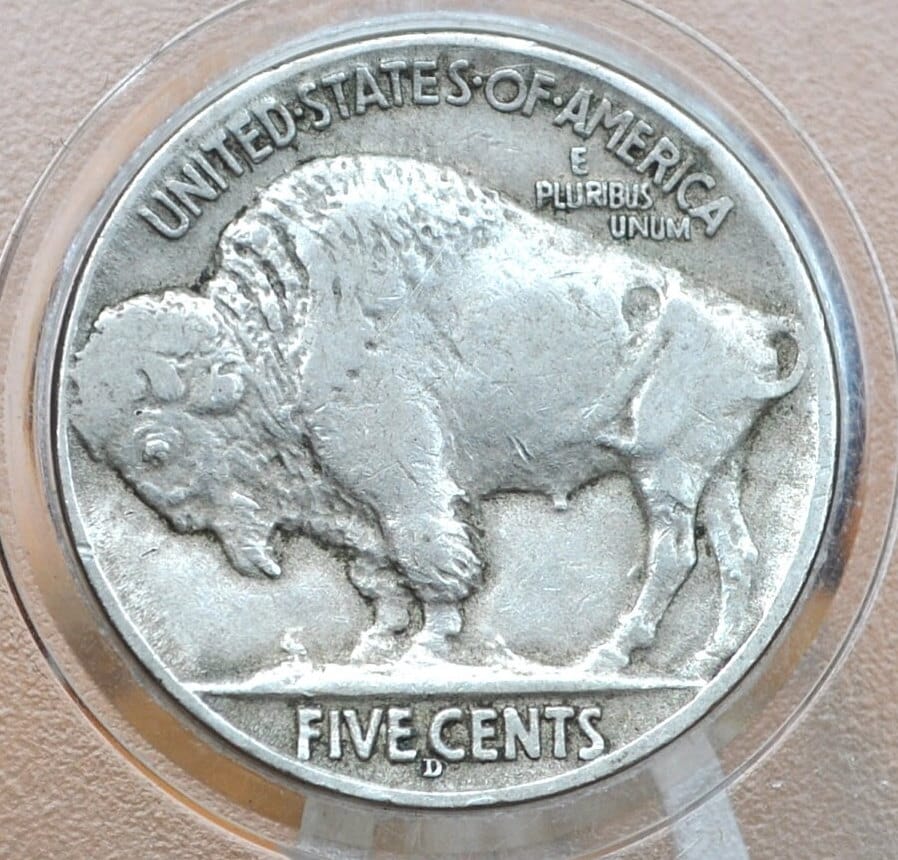 1914-D Buffalo Nickel - VF (Very Fine) Grade / Condition - Denver Mint 1914 Nickel Indian Head Nickel 1914D Key Date Buffalo 1914 D