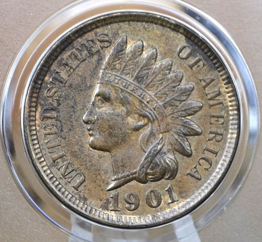 1901 Indian Head Penny - Choose by Grade / Condition - Indian Head Cent 1901