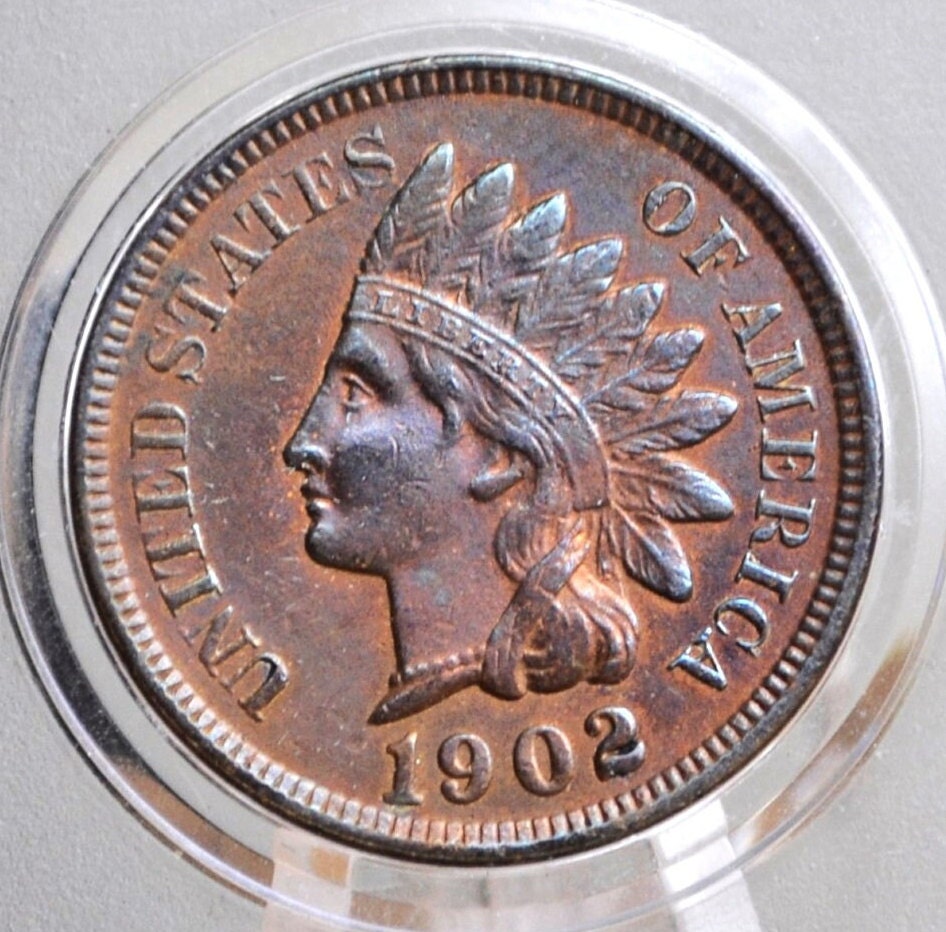 1902 Indian Head Penny - Choose by Grade / Condition - Great Detail - 1902 Indian Head Cent - Cent 1902 Penny