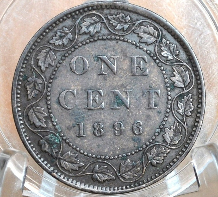 1896 Canadian Cent - VF (Very Fine) Condition - Queen Victoria - One Cent Canada 1896 Large Cent - 1896 Large Cent