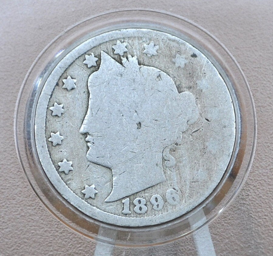 1896 V Nickel - Choose by Grade / Condition - 1896 Liberty Head Nickel - Philadelphia Mint - Better Date - Nickel Collection