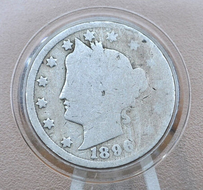 1896 V Nickel - Choose by Grade / Condition - 1896 Liberty Head Nickel - Philadelphia Mint - Better Date - Nickel Collection