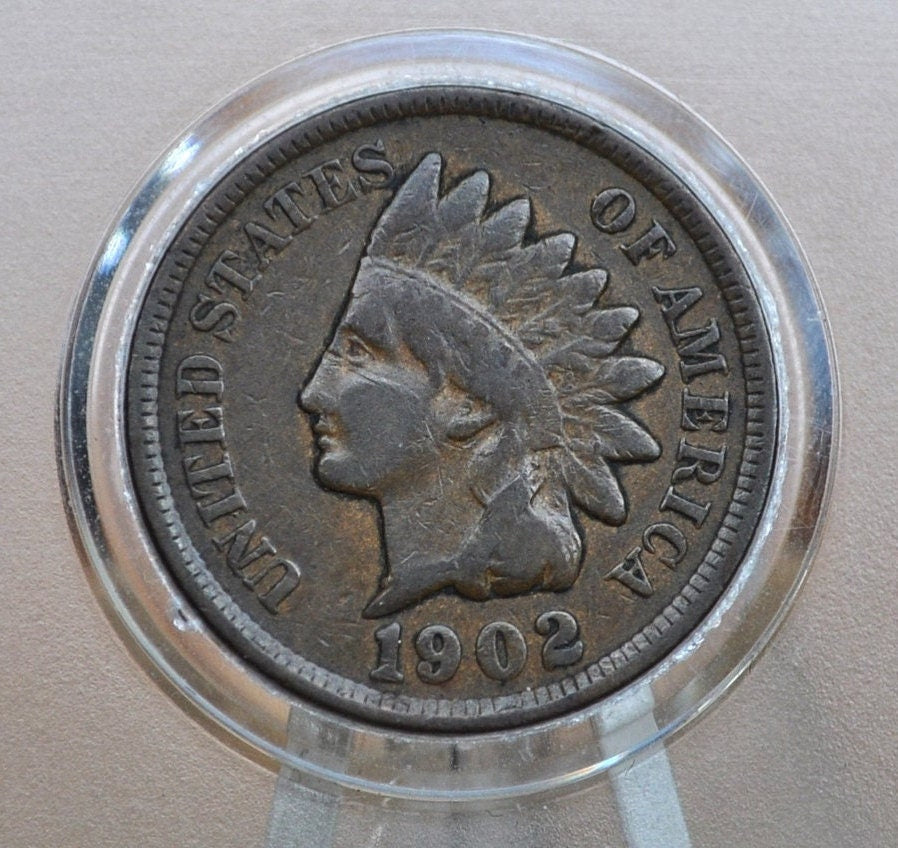 1902 Indian Head Penny - Choose by Grade / Condition - Great Detail - 1902 Indian Head Cent - Cent 1902 Penny