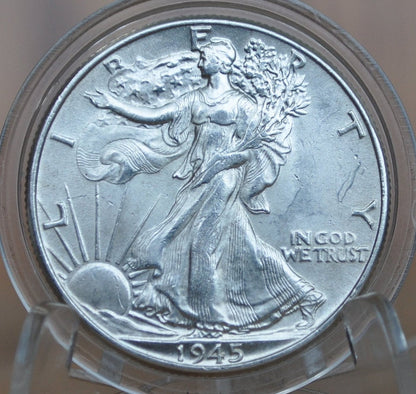 1945 Walking Liberty Silver Half Dollar - Choose By Grade / Condition - Philadelphia Mint - Wwii Era - 1945-P Half Dollar / 1945 P Wlh