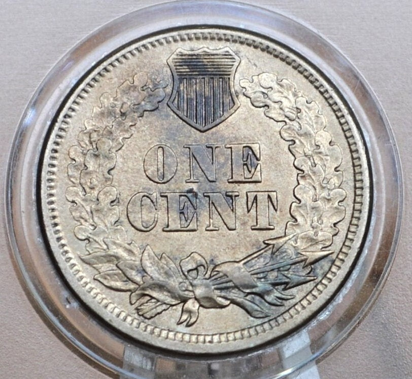 1860 Indian Head Penny - Choose by Grade - Round Bust 1860 - Second year made - Indian Head Cent 1860 - Early Date