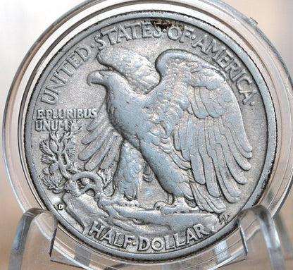 1935-D Walking Liberty Silver Half Dollar - Choose by Grade - Denver Mint - 1935-D Half Dollar / 1935D Liberty Half Dollar - 1935D WLH