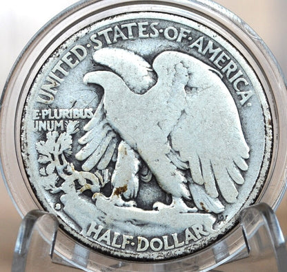 1933-S Walking Liberty Silver Half Dollar - F (Fine) Grade / Condition - San Francisco Mint - 1933S 1933 S Half Dollar - WLH 1933 S