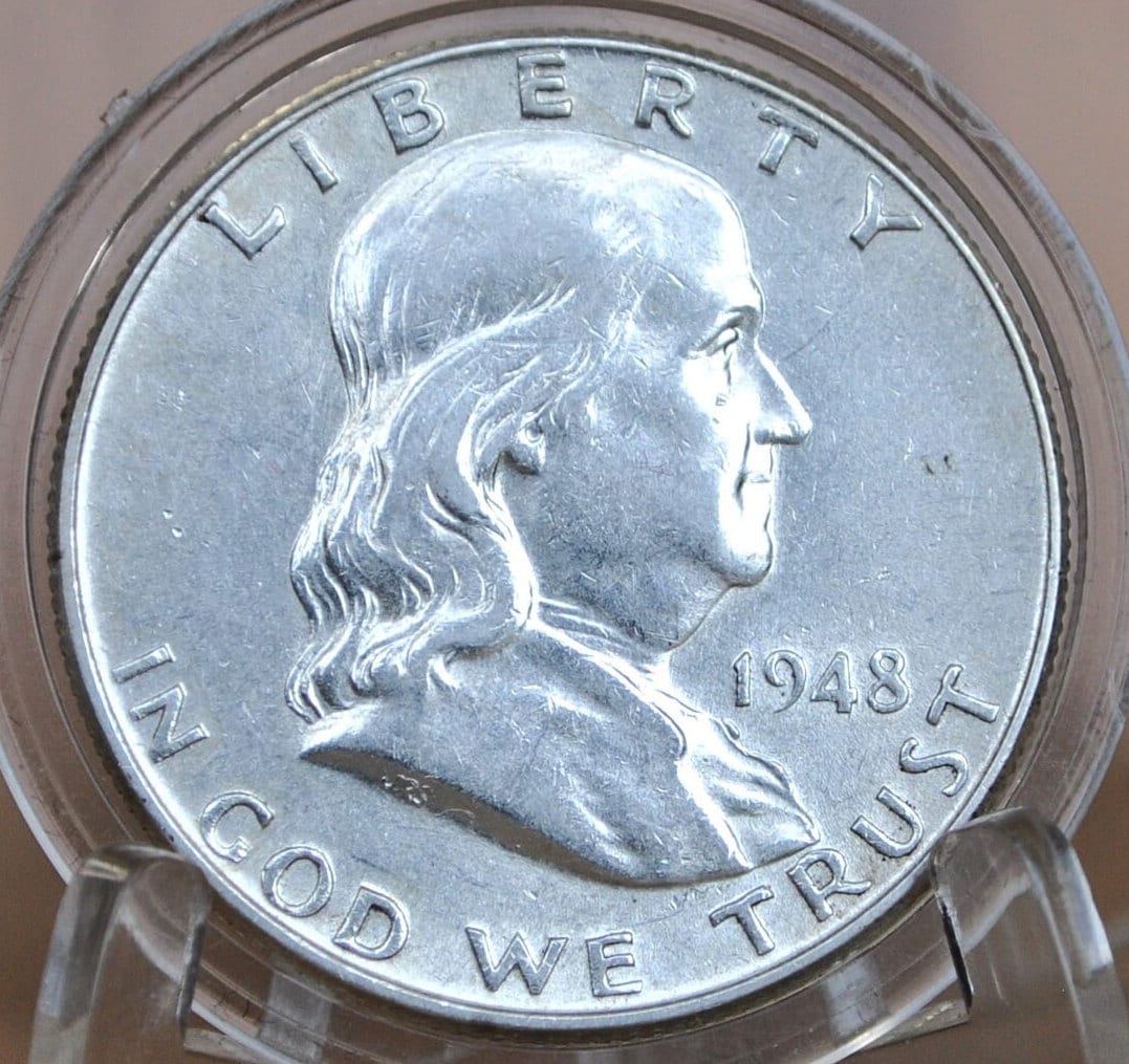 1948 Franklin Half Dollars, P & D Mints - Choose by Grade and Mint! - Silver Half Dollar 1948-P Franklin Half Dollar 1948D First Year Minted