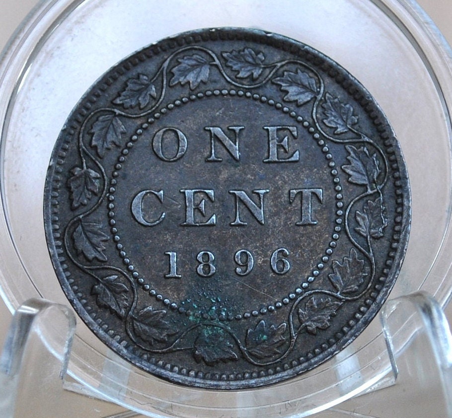 1896 Canadian Cent - VF (Very Fine) Condition - Queen Victoria - One Cent Canada 1896 Large Cent - 1896 Large Cent