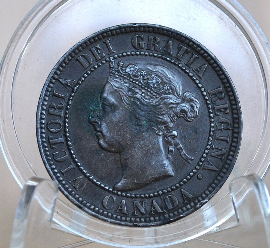 1896 Canadian Cent - VF (Very Fine) Condition - Queen Victoria - One Cent Canada 1896 Large Cent - 1896 Large Cent