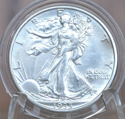1935 Walking Liberty Silver Half Dollar - Choose by Grade - Philadelphia Mint - 1935-P Half Dollar / 1935P Liberty Walking Half Dollar