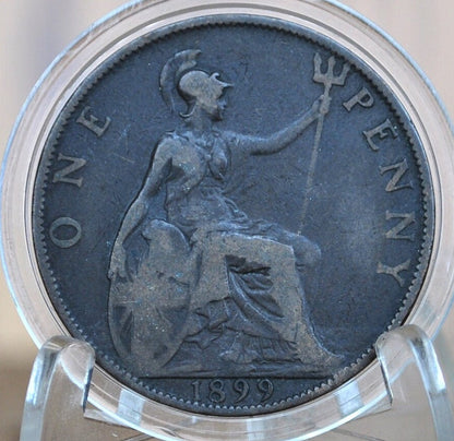 Old British Pennies - 1860-1901 Great Britain One Penny - Choose by Date! -UK Large Penny Size-Queen Victoria 1 Penny 1800s British Pennies