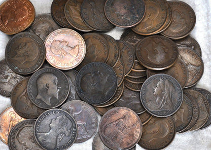 UK Pennies 1900-1936 - Choose By Date and Grade - Great Britain Penny 10s 1920s and 1930s Penny - 10s 1920, 1921, 1929, 1930,& More