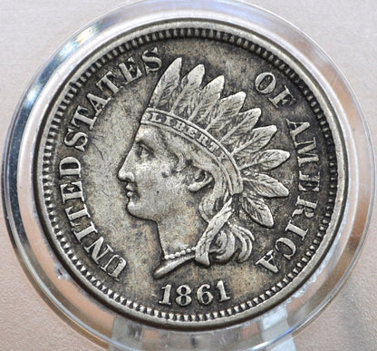 1861 Indian Head Penny - Choose by Grade - 1861 Cent One Cent US 1861 - Better Date, Harder to Find