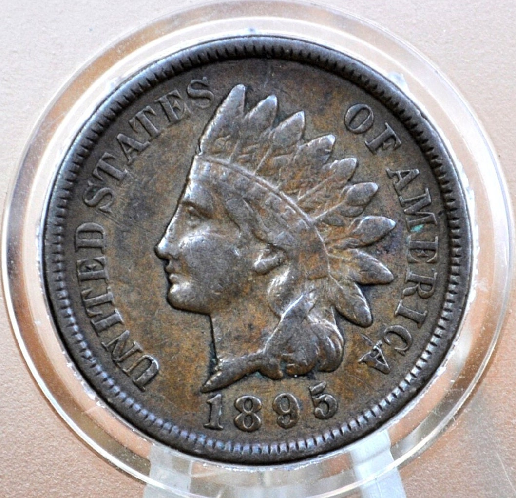 1895 Indian Head Penny - Choose by Grade / Condition - Good Date - Indian Head Cent 1895