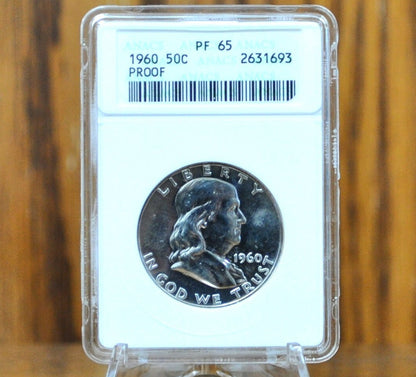 1960 P&D Franklin Silver Half Dollar - 1960 P Franklin Half Dollar 1960 D - Denver + Philadelphia Mints - 1960 Half Dollars